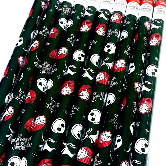 Disney Party Supplies Rolls Of Disney Jack Skellington Wrapping